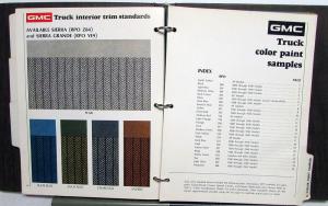 1973 GMC Truck Dealer Color & Trim Book Full Line Pickup Van Medium HD