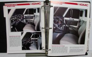 1983 GMC Truck Dealer Color & Trim Book Full Line Pickup Van Medium HD