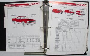 1983 GMC Truck Dealer Color & Trim Book Full Line Pickup Van Medium HD