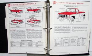 1982 GMC Truck Dealer Color & Trim Book Full Line Pickup Van Medium HD