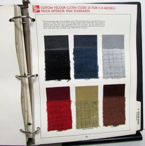 1982 GMC Truck Dealer Color & Trim Book Full Line Pickup Van Medium HD