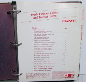 1981 GMC Truck Dealer Color & Trim Book Full Line Pickup Van Medium HD