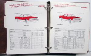 1981 GMC Truck Dealer Color & Trim Book Full Line Pickup Van Medium HD