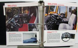 1984 GMC Truck Dealer Color & Trim Book Full Line Pickup Van Medium HD