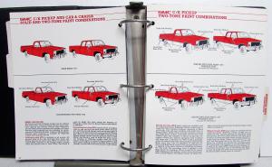 1984 GMC Truck Dealer Color & Trim Book Full Line Pickup Van Medium HD