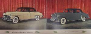 1950 Chrysler Paint Combination Sales Brochure Royal Windsor Saratoga New Yorker