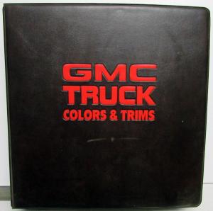 1986 GMC Truck Dealer Color & Trim Book Full Line Pickup Van Medium HD
