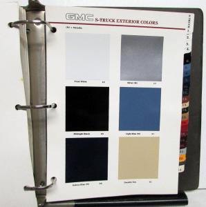 1986 GMC Truck Dealer Color & Trim Book Full Line Pickup Van Medium HD