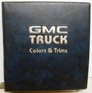 1985 GMC Truck Dealer Color & Trim Full Line W/Light Duty Data Book Specs