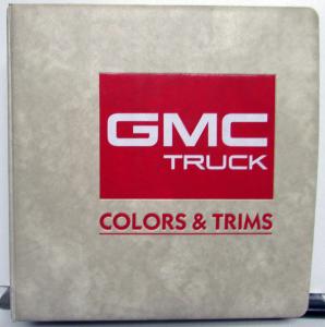 1987 GMC Truck Dealer Color & Trim Book Full Line Pickup Van Medium HD