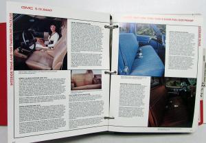 1987 GMC Truck Dealer Color & Trim Book Full Line Pickup Van Medium HD