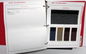 1987 GMC Truck Dealer Color & Trim Book Full Line Pickup Van Medium HD