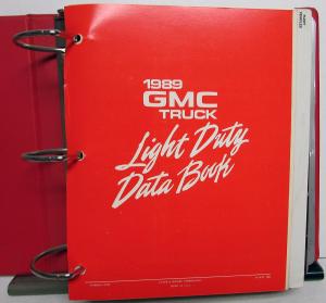 1989 GMC Truck Dealer Data Book Sales Reference Light Duty Pickup Van Jimmy