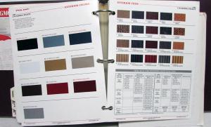 1990 GMC Truck Dealer Color & Trim Album Paint Upholstery Options Pickup Van S15