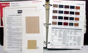 1990 GMC Truck Dealer Color & Trim Album Paint Upholstery Options Pickup Van S15