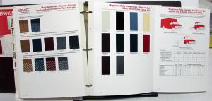 1990 GMC Truck Dealer Color & Trim Album Paint Upholstery Options Pickup Van S15