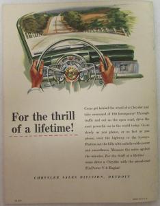 1950 Chrysler Fire Power Engine Sales Brochure