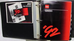 1992 GMC Light Duty Truck Dealer Color & Trim Album Book Pickup Jimmy Van Yukon
