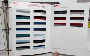 1992 GMC Light Duty Truck Dealer Color & Trim Album Book Pickup Jimmy Van Yukon