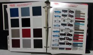 1992 GMC Light Duty Truck Dealer Color & Trim Album Book Pickup Jimmy Van Yukon