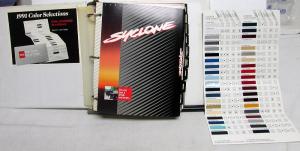 1991 GMC Light Duty Truck Dealer Color Trim Album Book Pickup Jimmy Van Syclone