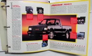 1991 GMC Light Duty Truck Dealer Color Trim Album Book Pickup Jimmy Van Syclone