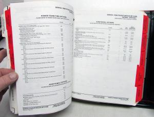 1991 GMC Light Duty Truck Dealer Data Book Sales Reference Pickup Jimmy Van