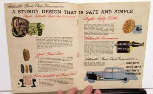 1950 Chrysler Prestomatic Fluid Drive Transmission Sales Brochure