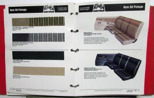 1984 Dodge Truck Dealer Color & Trim Book Pickup Rampage Ramcharger Van Ram 50
