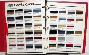 1986 Dodge Truck Dealer Color & Trim Book Pickup Ramcharger Van Ram 50 Dakota