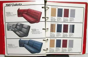 1986 Dodge Truck Dealer Color & Trim Book Pickup Ramcharger Van Ram 50 Dakota