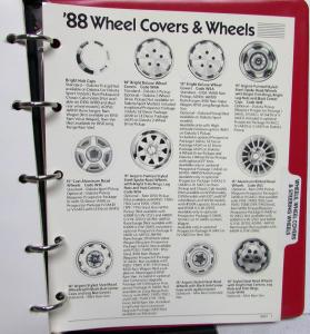 1988 Dodge Truck Dealer Color & Trim Book Pickup Ramcharger Van Raider Dakota
