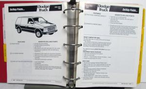 1988 Dodge Truck Book Dealer Data Reference Album Pickup Ramcharger Dakota Van