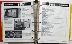 1988 Dodge Truck Book Dealer Data Reference Album Pickup Ramcharger Dakota Van