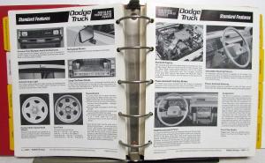 1988 Dodge Truck Book Dealer Data Reference Album Pickup Ramcharger Dakota Van