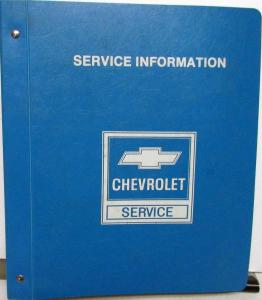 1986 Chevrolet Corvette Service Shop Repair Loose Leaf Manual