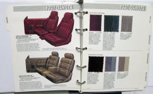 1990 Dodge Truck Color & Trim Dakota Ram Pickup 50 Ramcharger Van