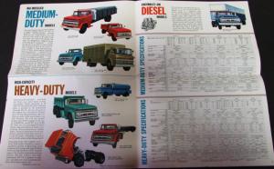 1962 Chevrolet Truck Full Line Pickup Models Specifications Sales Brochure