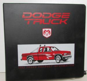 1993 Dodge Truck Dealer Data Book Product Info Dakota Ram Pickup Ramcharger Van