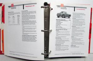 1995 Dodge Truck Dealer Data Book Product Info Dakota Ram Pickup Van Caravan C/V