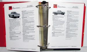 1996 Dodge Truck Dealer Data Book Product Info Dakota Ram Pickup Van Caravan C/V