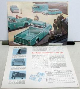 1960 Ford Pickup Truck Model F 100 250 350 Light Duty Sales Brochure Original