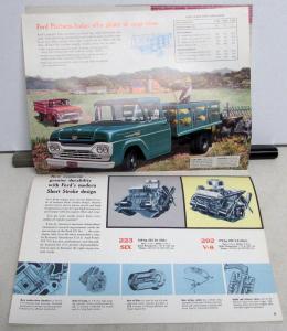 1960 Ford Pickup Truck Model F 100 250 350 Light Duty Sales Brochure Original