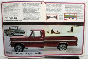 1972 Ford Truck Canadian Dealer Pickup F100 250 350 Ranchero Sales Brochure
