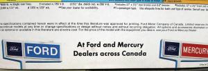 1972 Ford Truck Canadian Dealer Pickup F100 250 350 Ranchero Sales Brochure