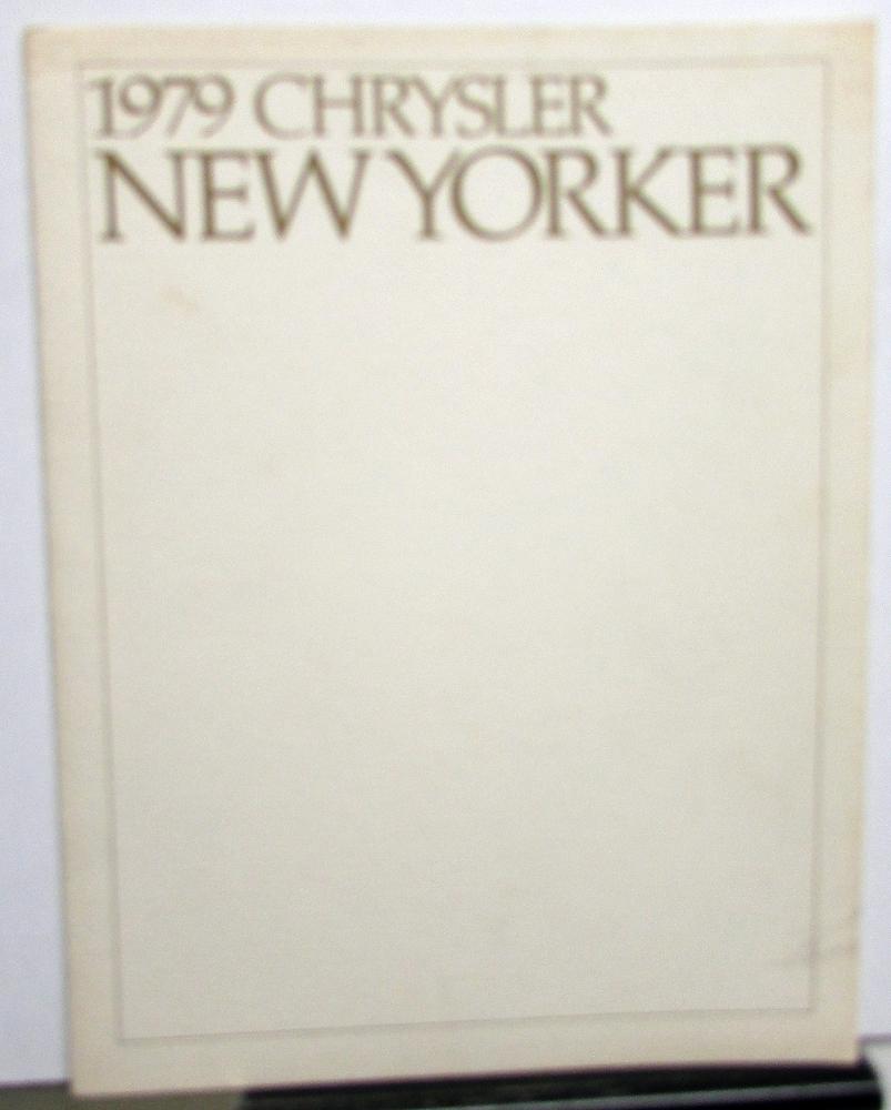 1979 Chrysler New Yorker Dealer Sales Brochure