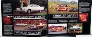1978 Chrysler Plymouth Dealer Sales Brochure LeBaron Cordoba Volare Trail Duster