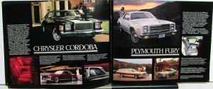1978 Chrysler Plymouth Dealer Sales Brochure LeBaron Cordoba Volare Trail Duster