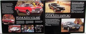 1978 Chrysler Plymouth Dealer Sales Brochure LeBaron Cordoba Volare Trail Duster