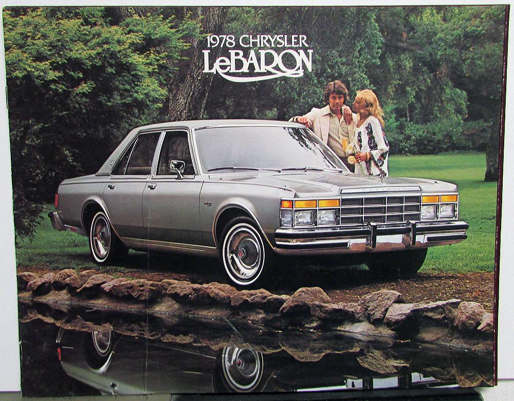 1978 Chrysler LeBaron Dealer Sales Brochure